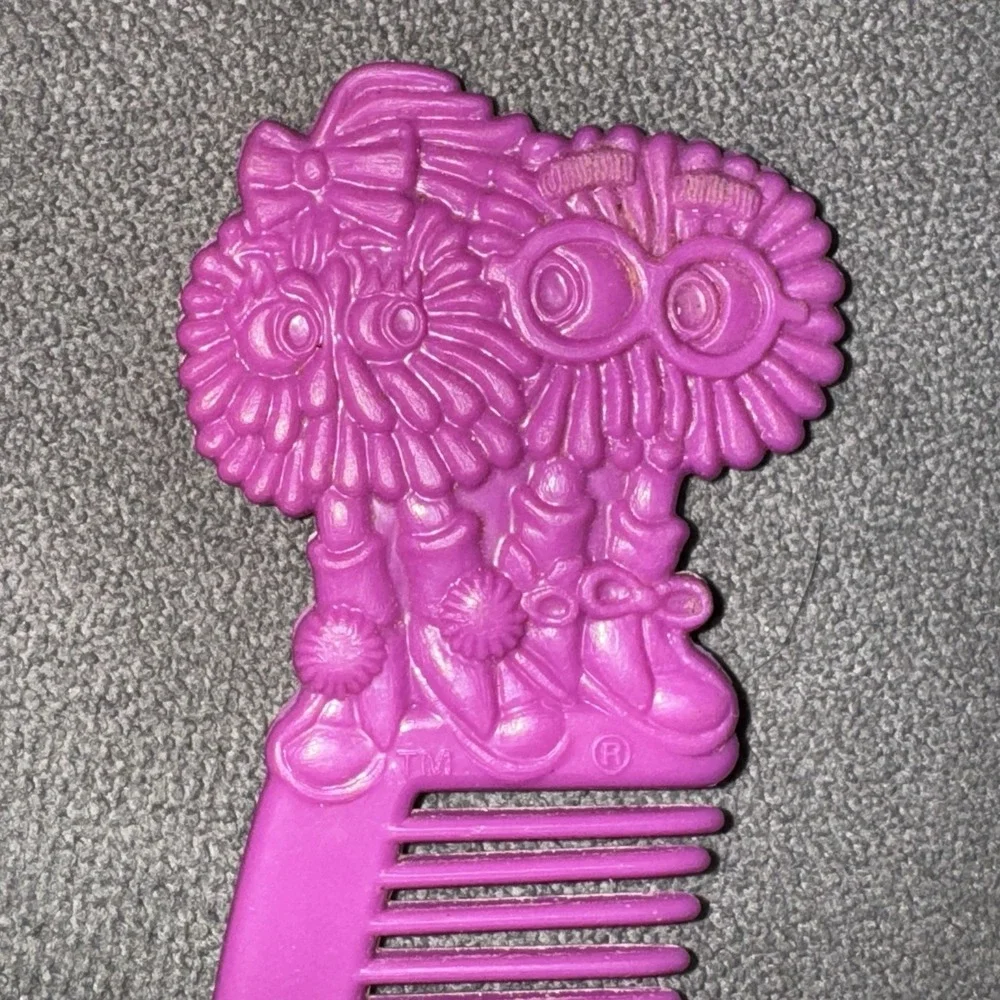 Vintage McDonald's Fry Kids Happy Meal Hair Comb Pink/Purple 5